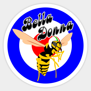 Wasp Mod Target Blue bella Donna Sticker